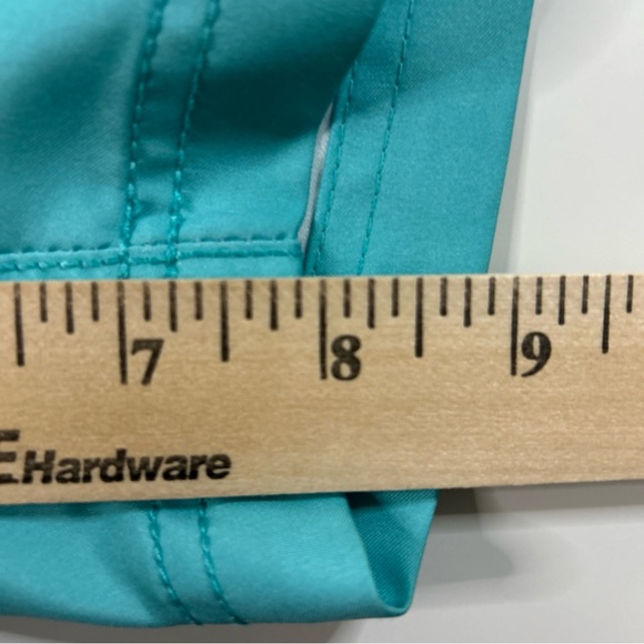 Nautica Bathing Suit Shorts Swim Trunks Men’s 36 Teal Blue Drawstring Pockets - Picture 14 of 14